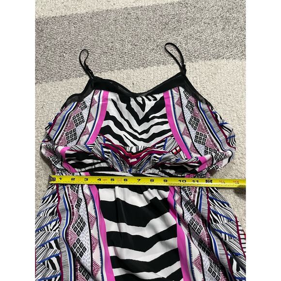 Express Womens Size XS Blouson Mini Tank Dress Zebra Southwestern Design Printed - Picture 4 of 9